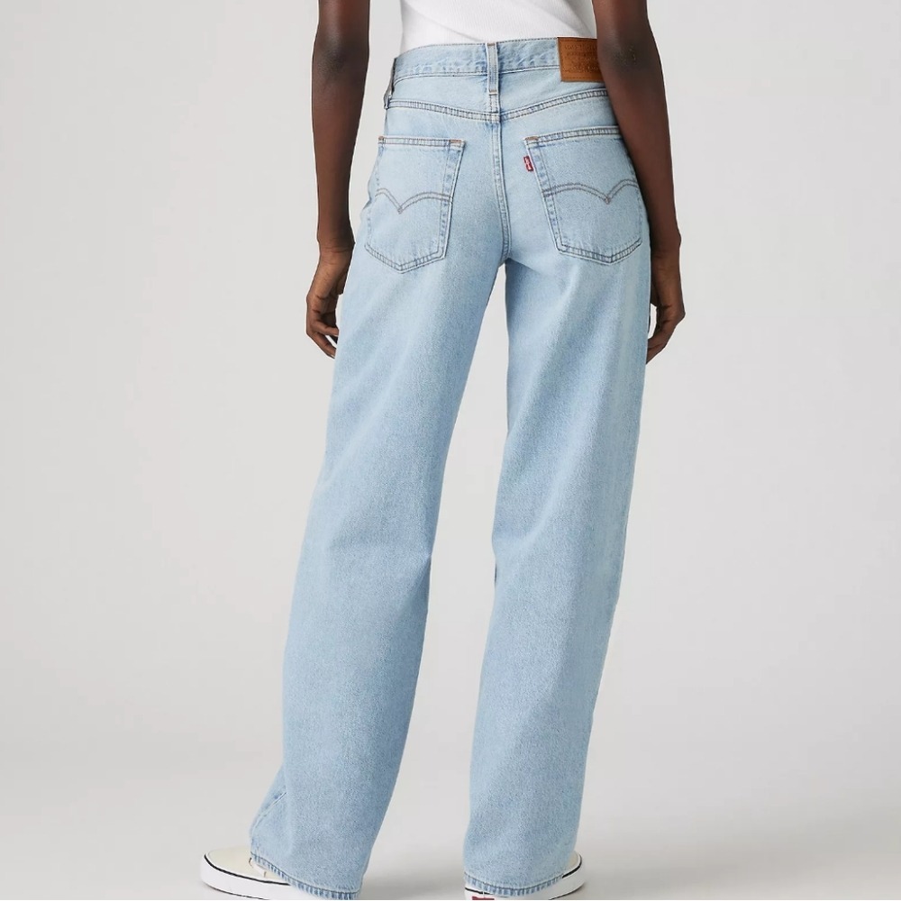 Levi's Premium Baggy Dad Womens 30 x 30 Straight Leg Jeans Light Wash